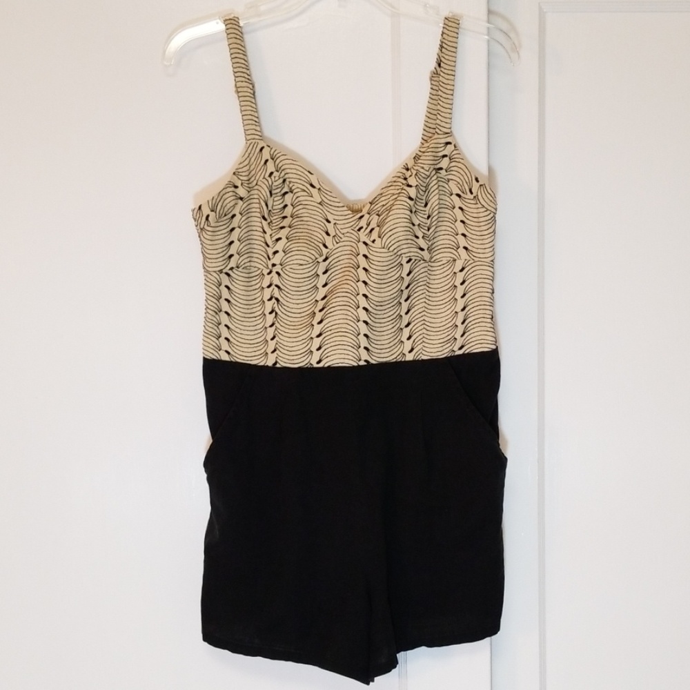 Anthropologie Lilka Banana Linen Blend Romper - Picture 4 of 8